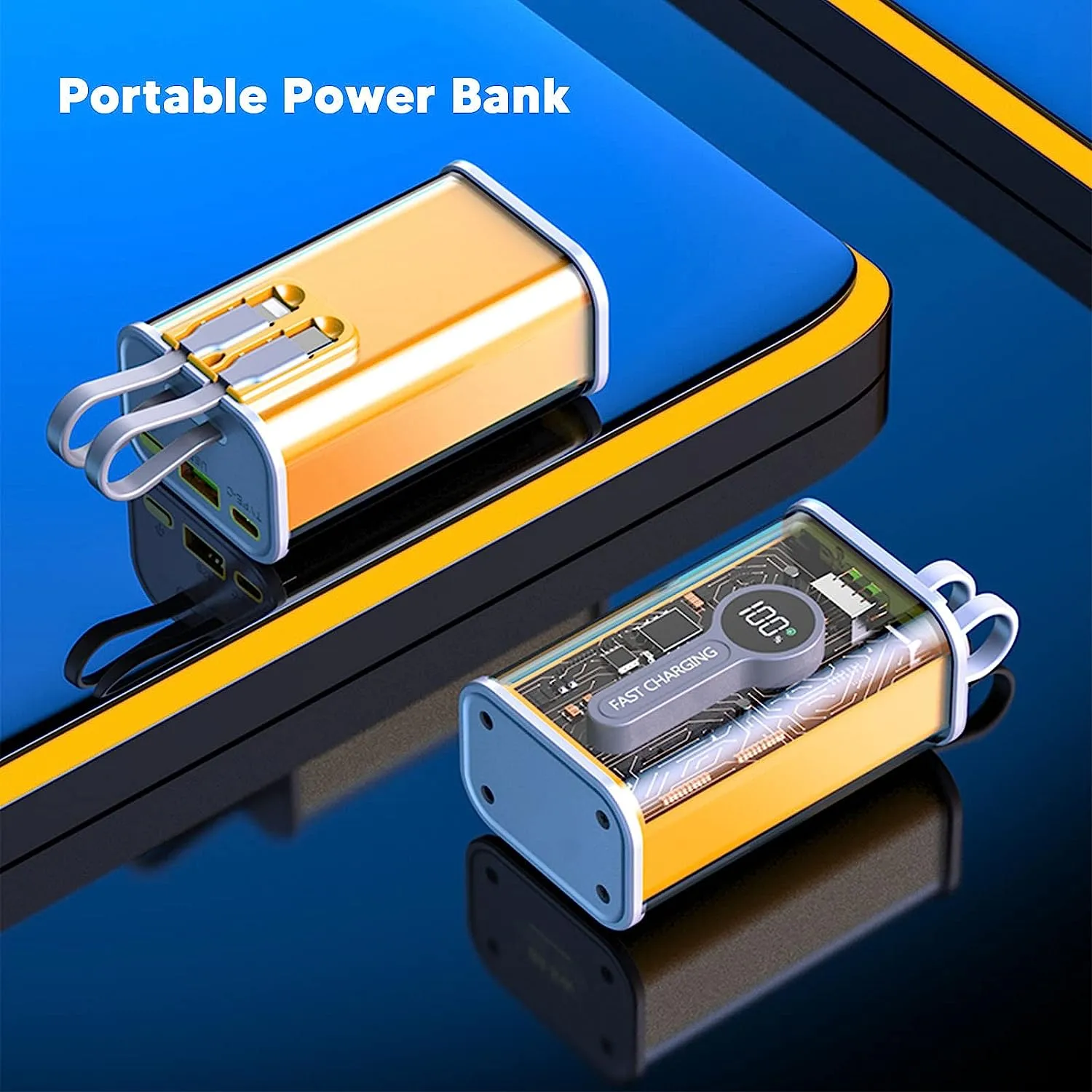 15000Mah 22.5W Super Fast Charge Power Bank Q-Cd1010 Yellow