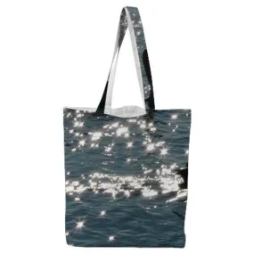 2 Swan On Body Of Water Tote Bag