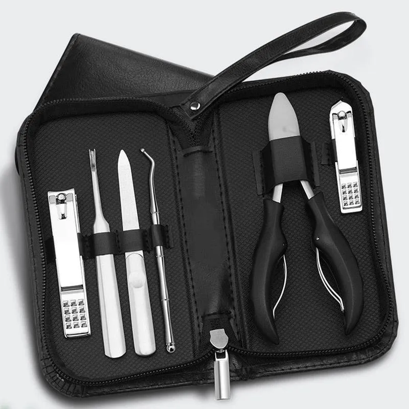 6Pcs/lot Manicure Set Pedicure Sets Nail Clipper Stainless Steel