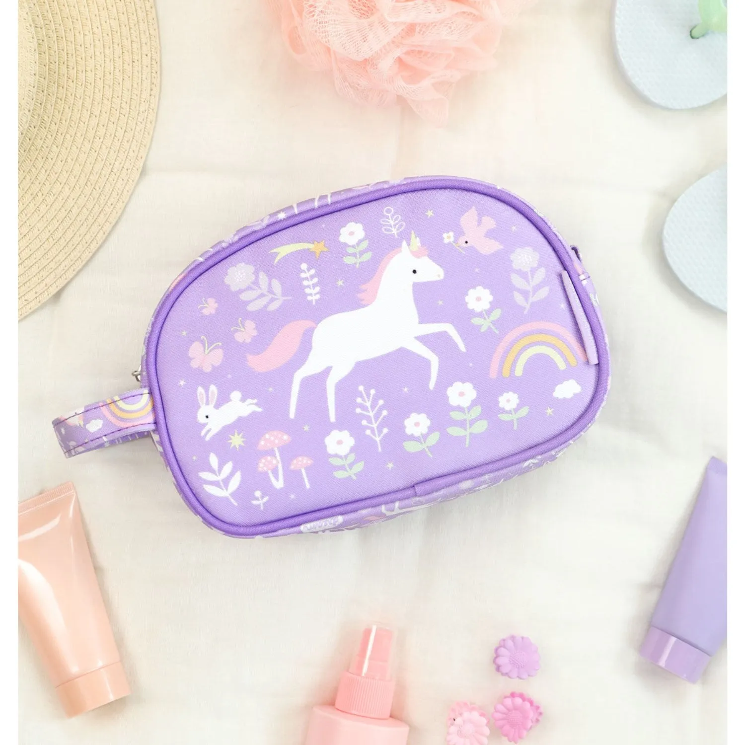 A Little Lovely Company Unicorn Dreams Toiletry Bag