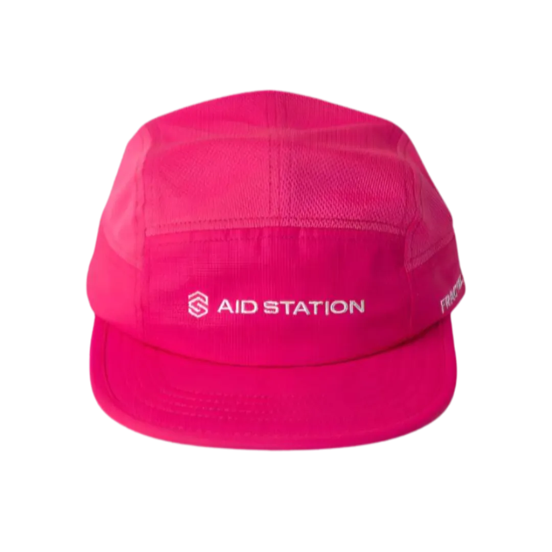 Aid Station - Fractel Running Hat - Fluro Pink