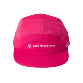 Aid Station - Fractel Running Hat - Fluro Pink