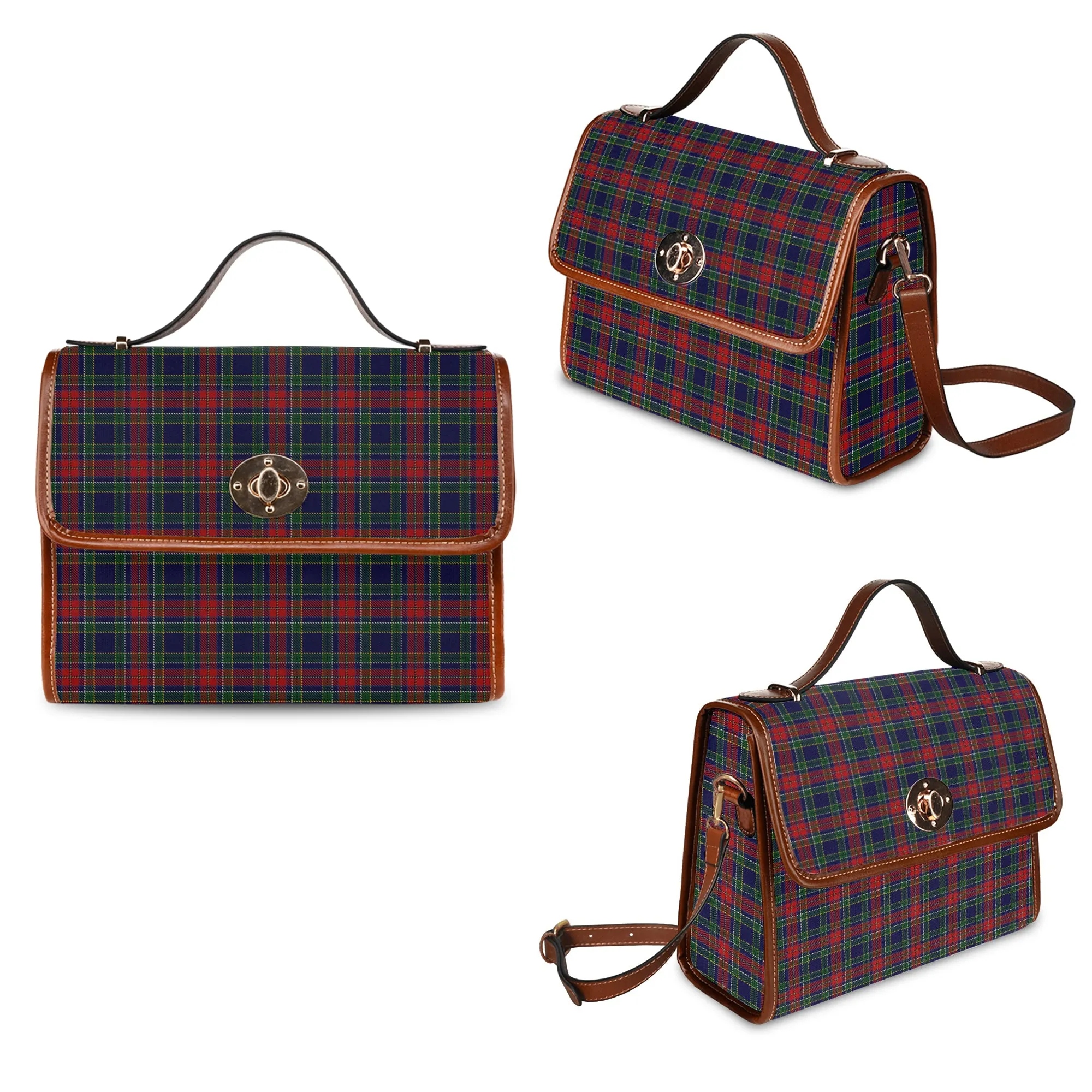 Allison Red Tartan Waterproof Canvas Bag