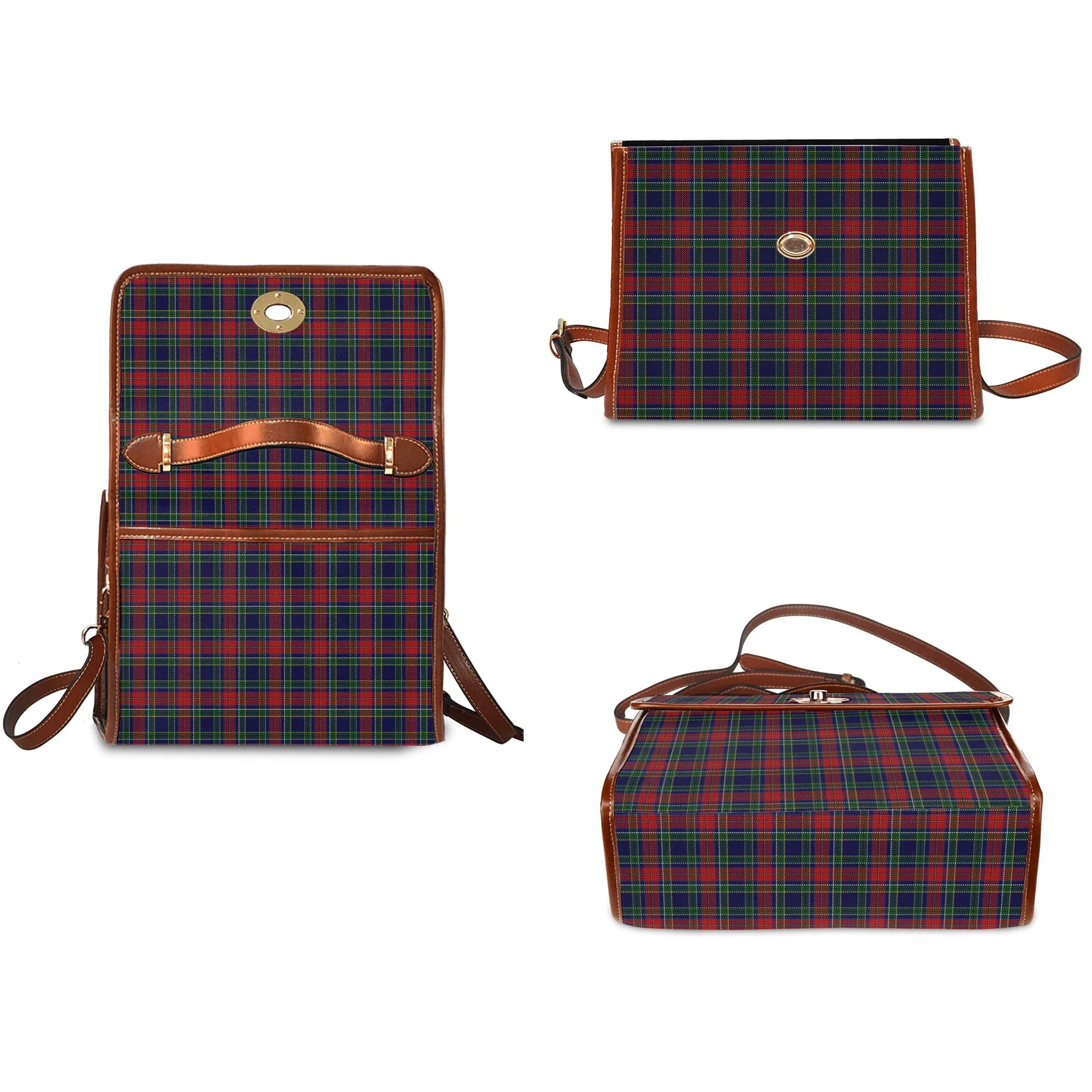 Allison Red Tartan Waterproof Canvas Bag