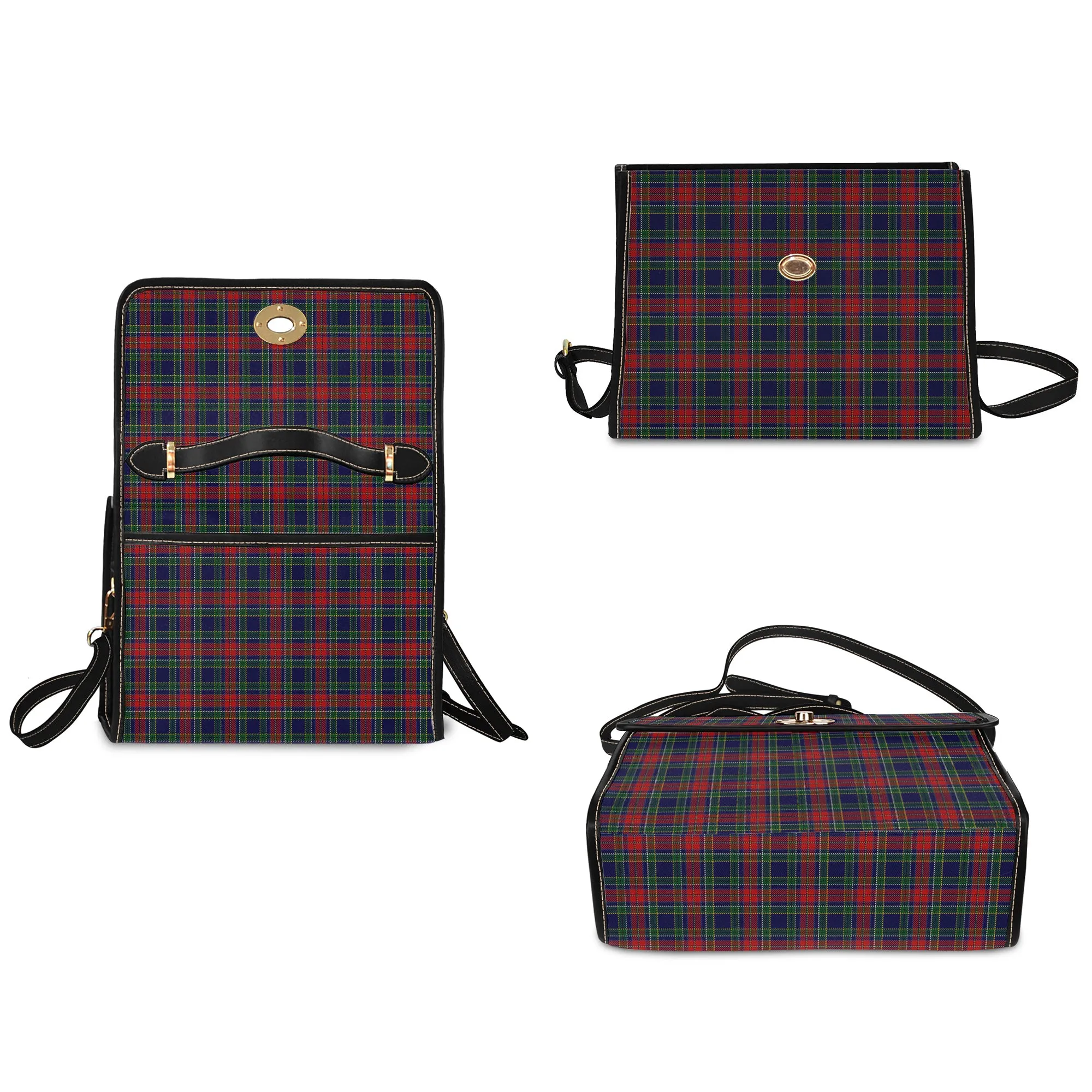 Allison Red Tartan Waterproof Canvas Bag