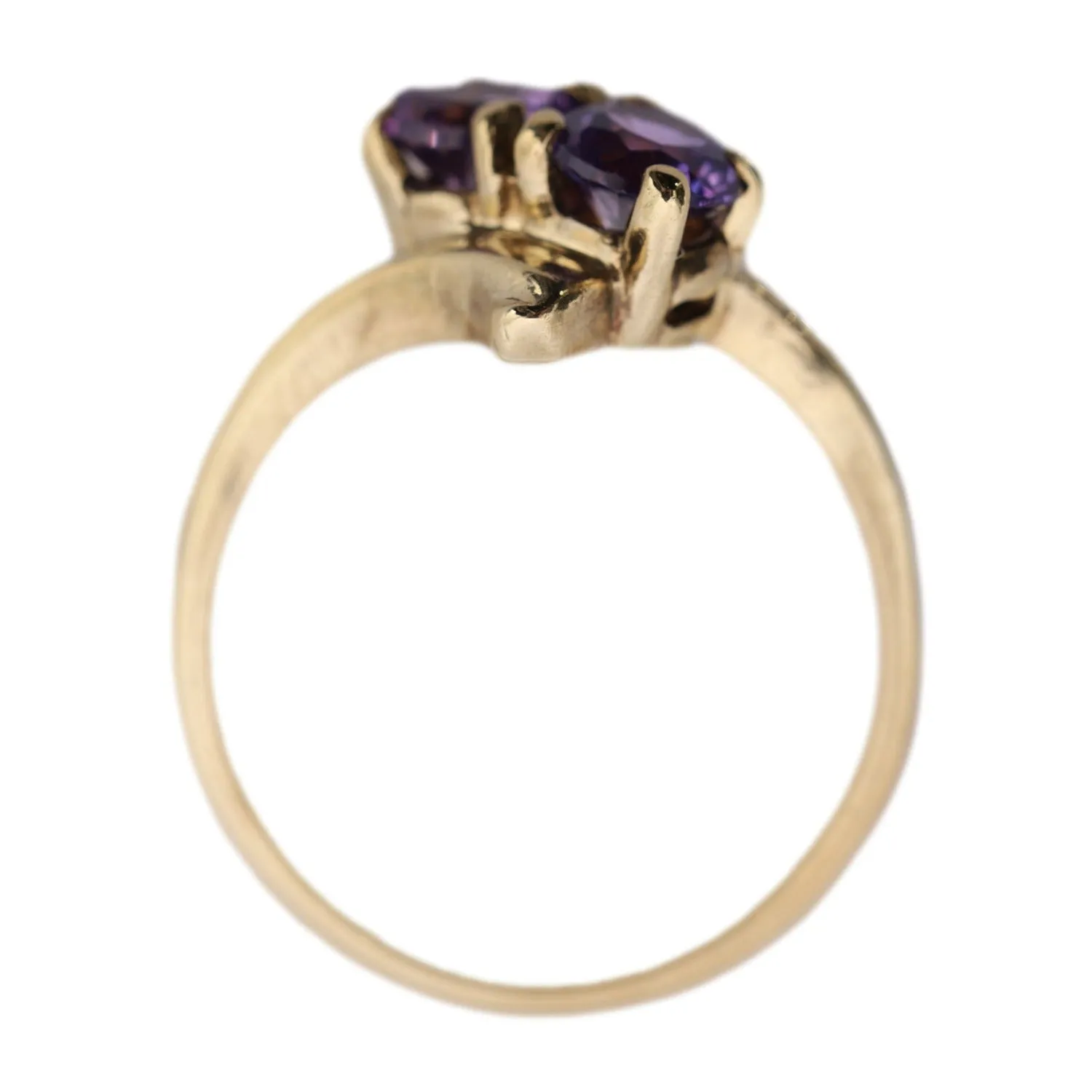 Amethyst Ring Yellow Gold Size 6.5 (Authentic Pre-owned)