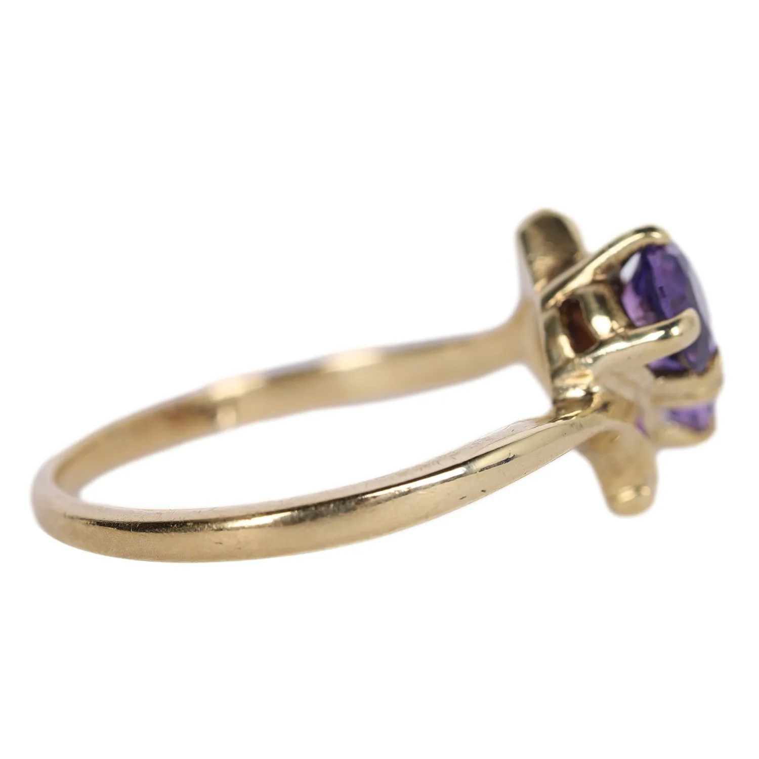 Amethyst Ring Yellow Gold Size 6.5 (Authentic Pre-owned)