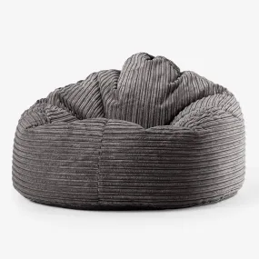 Archi Bean Bag Chair - Cord Graphite Grey