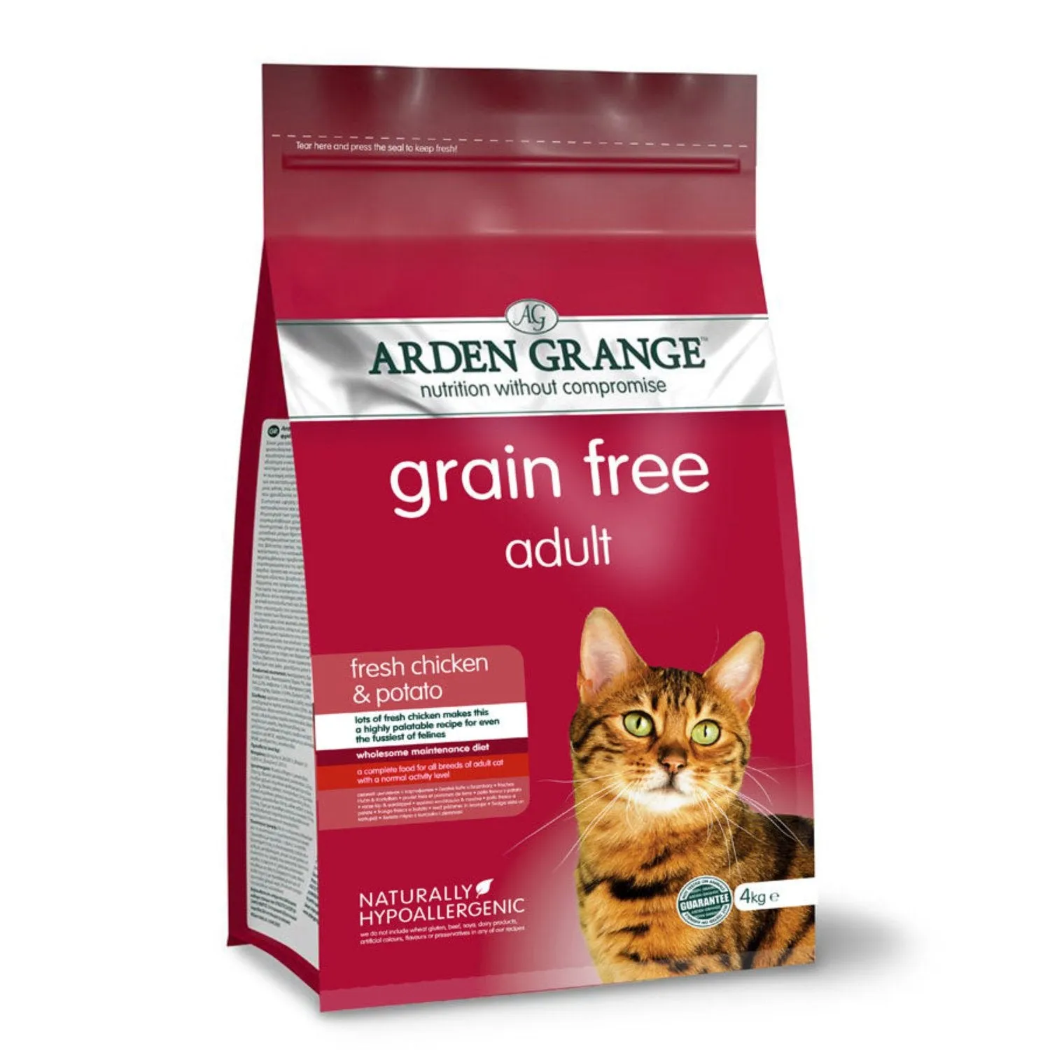 Arden Grange Grain Free Adult Cat Food Fresh Chicken & Potato