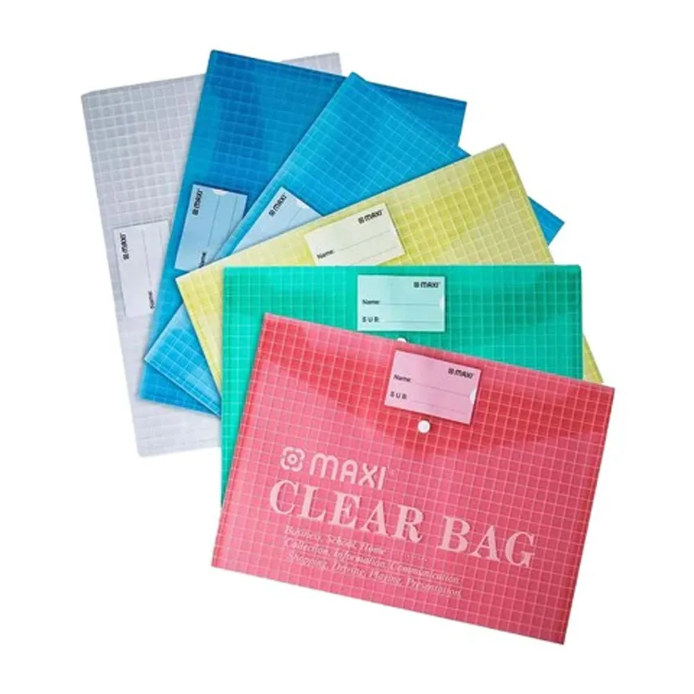 Atlas Document Bag Assorted Colors Pack