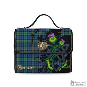 Baird Ancient Tartan Waterproof Canvas Bag with Scotland Map and Thistle Celtic Accents