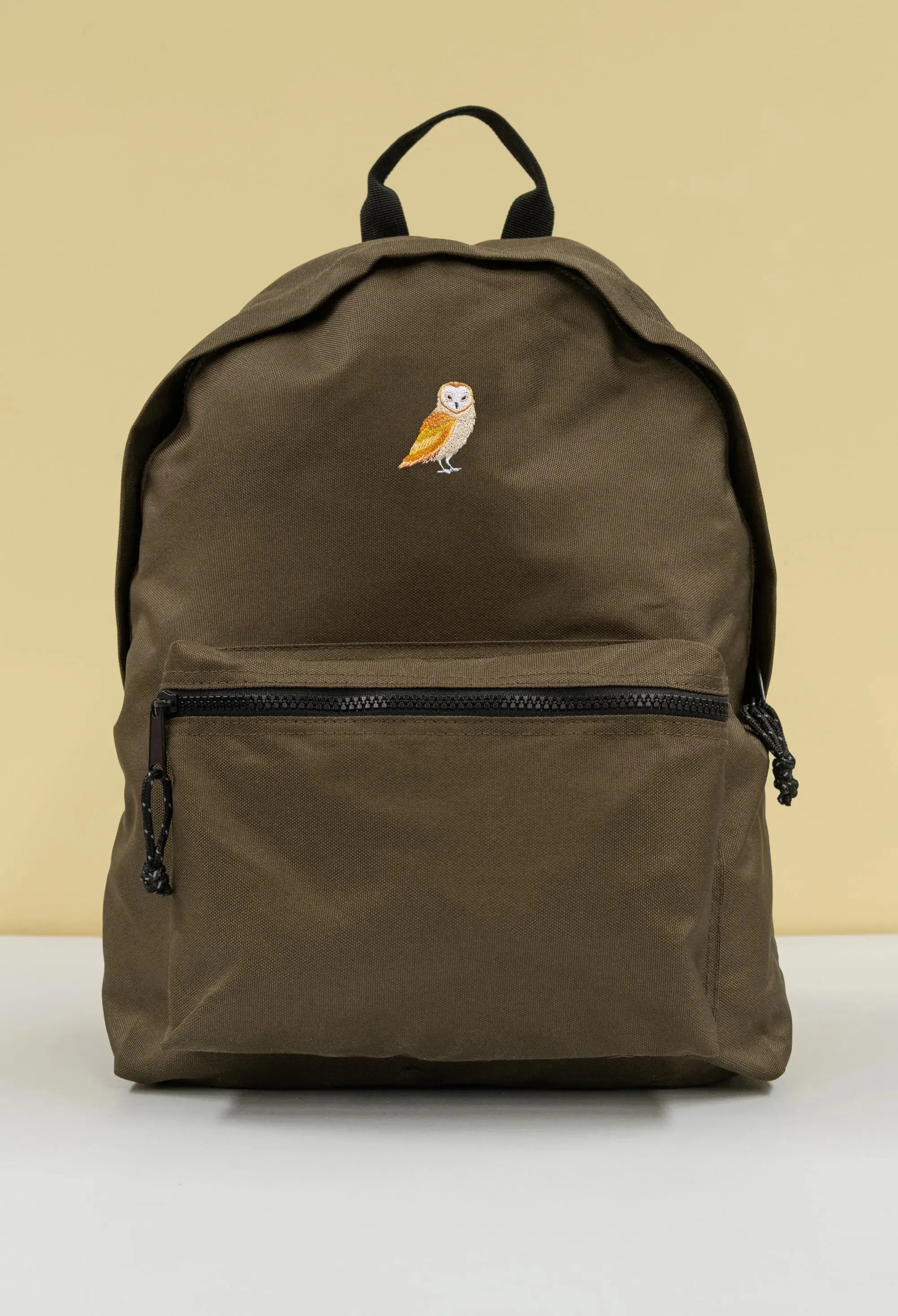 barn owl recycled backpack