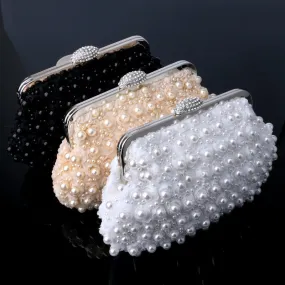 Beaded women evening handbag,  wedding bridal handbag