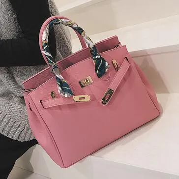 Birkin style Korean Style All-match Messenger Bag Retro Shoulder Bag Fashion Handbag