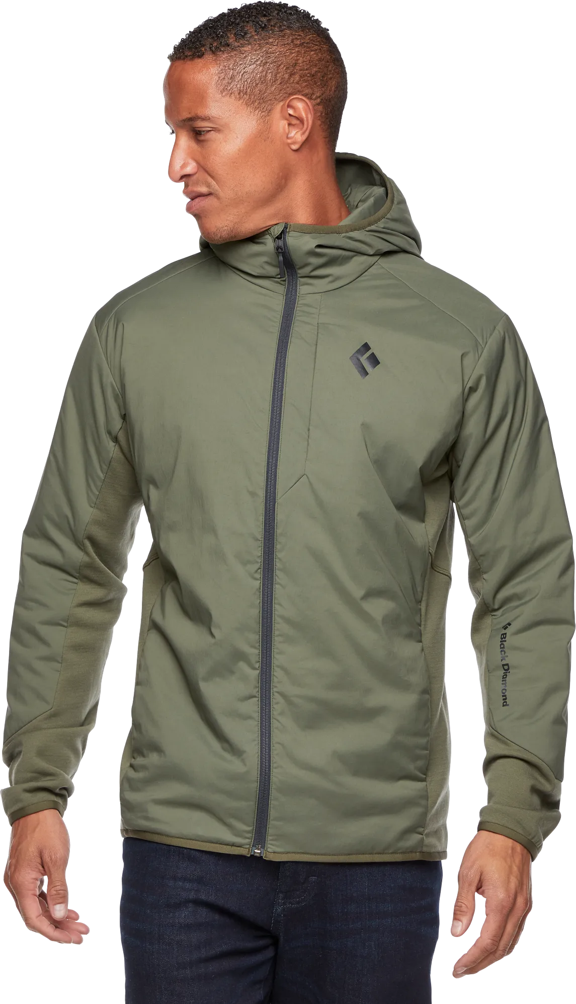 Black Diamond Men&#x27;s First Light Hybrid Hoody Tundra | Buy Black Diamond Men&#x27;s First Light Hybrid Hoody Tundra here | Outnorth