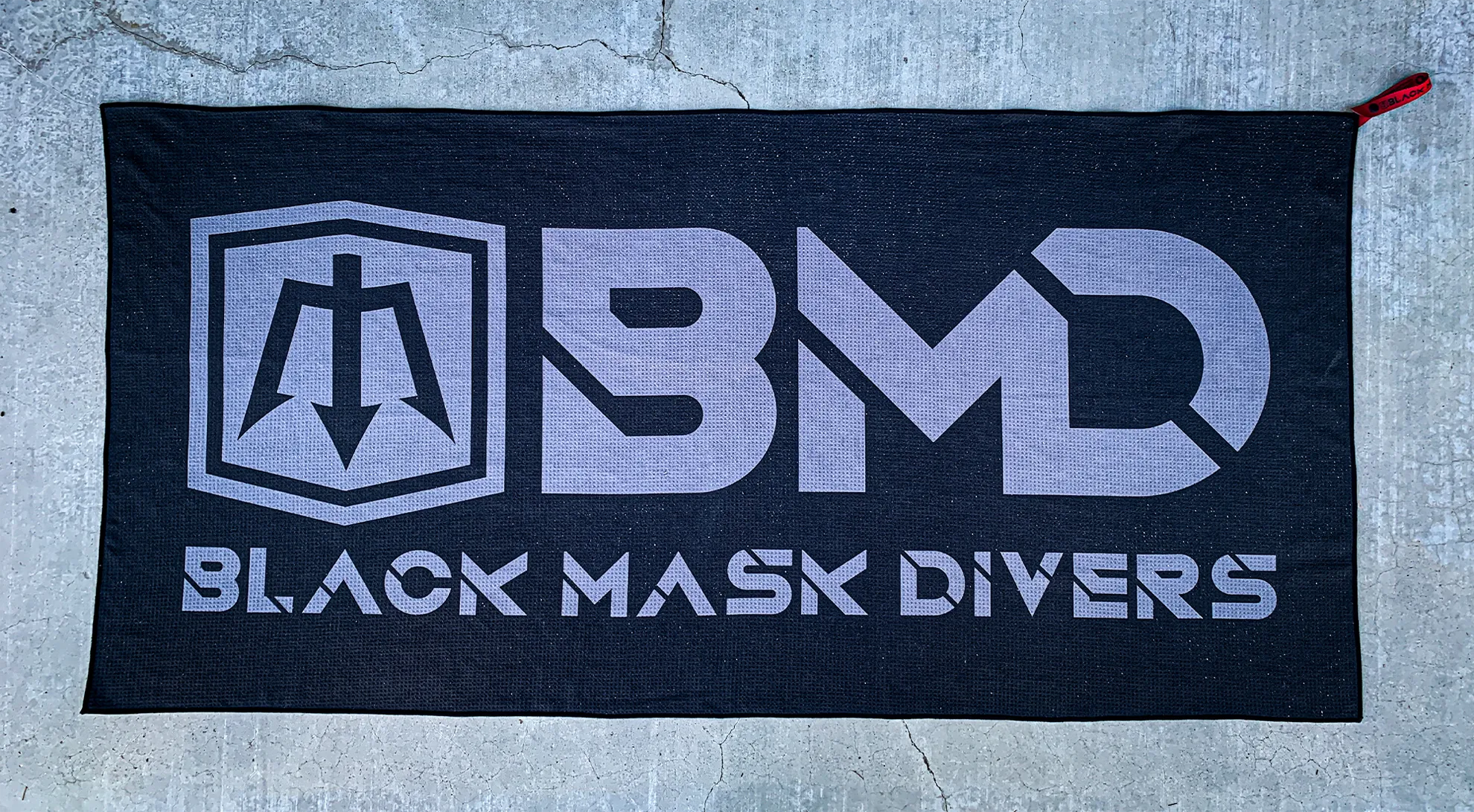 Black Mask Divers Tek Towel - Super Absorbent. Fast Drying. Designed Specifically for Divers.