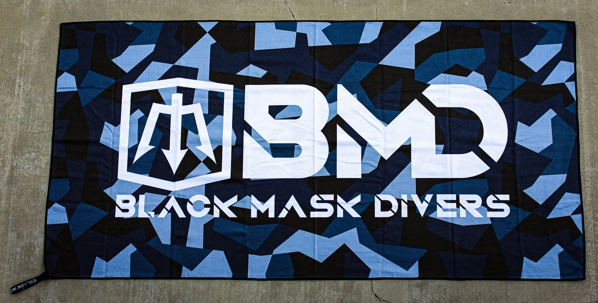 Black Mask Divers Tek Towel - Super Absorbent. Fast Drying. Designed Specifically for Divers.