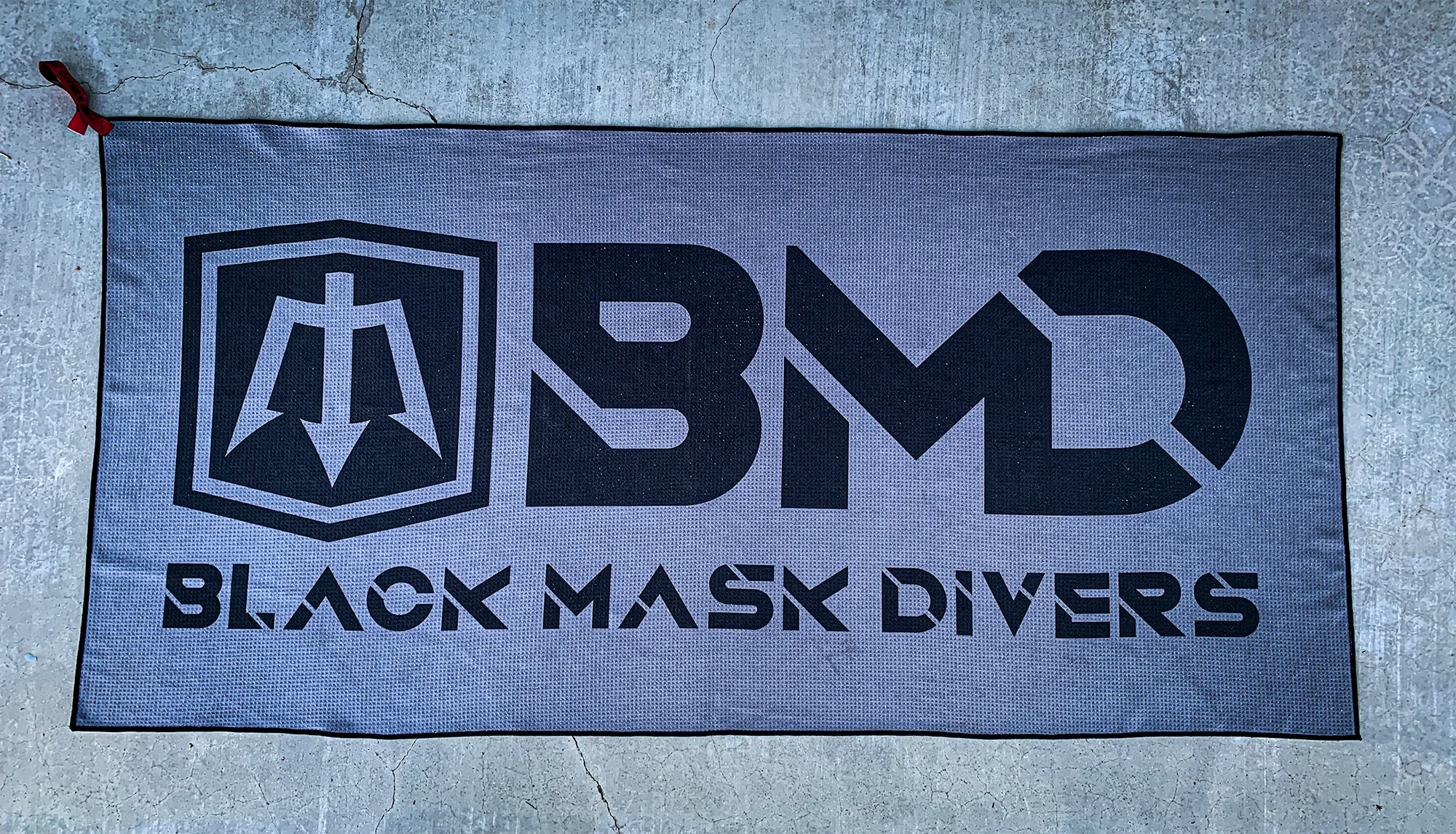 Black Mask Divers Tek Towel - Super Absorbent. Fast Drying. Designed Specifically for Divers.