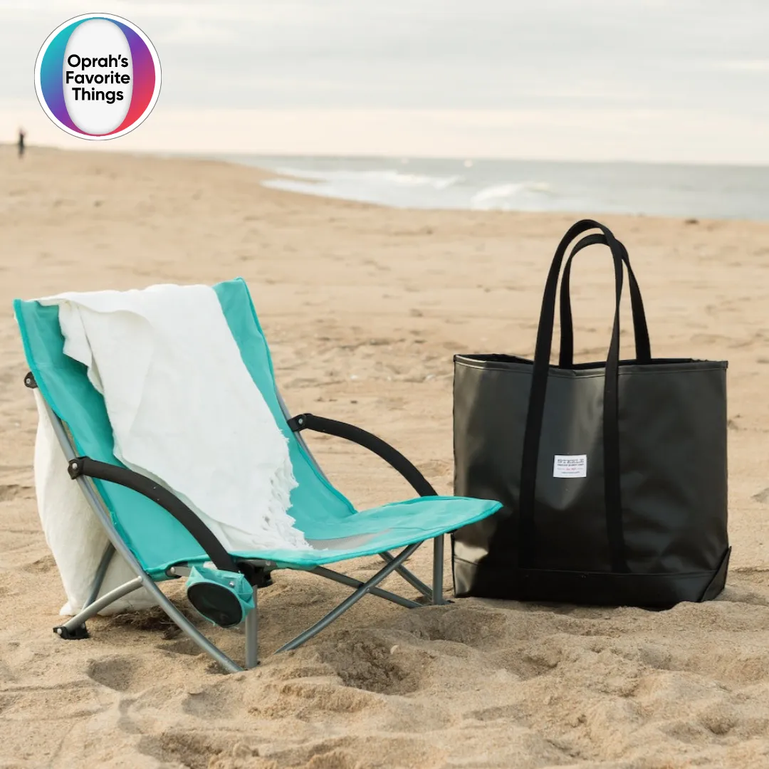 Black Steeletex Beach Tote - Medium