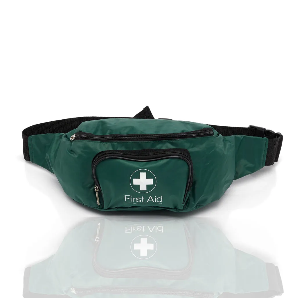 Blue Dot BS 8599-1 (2019) Travel and Motoring First Aid Kit in Green Bum Bag