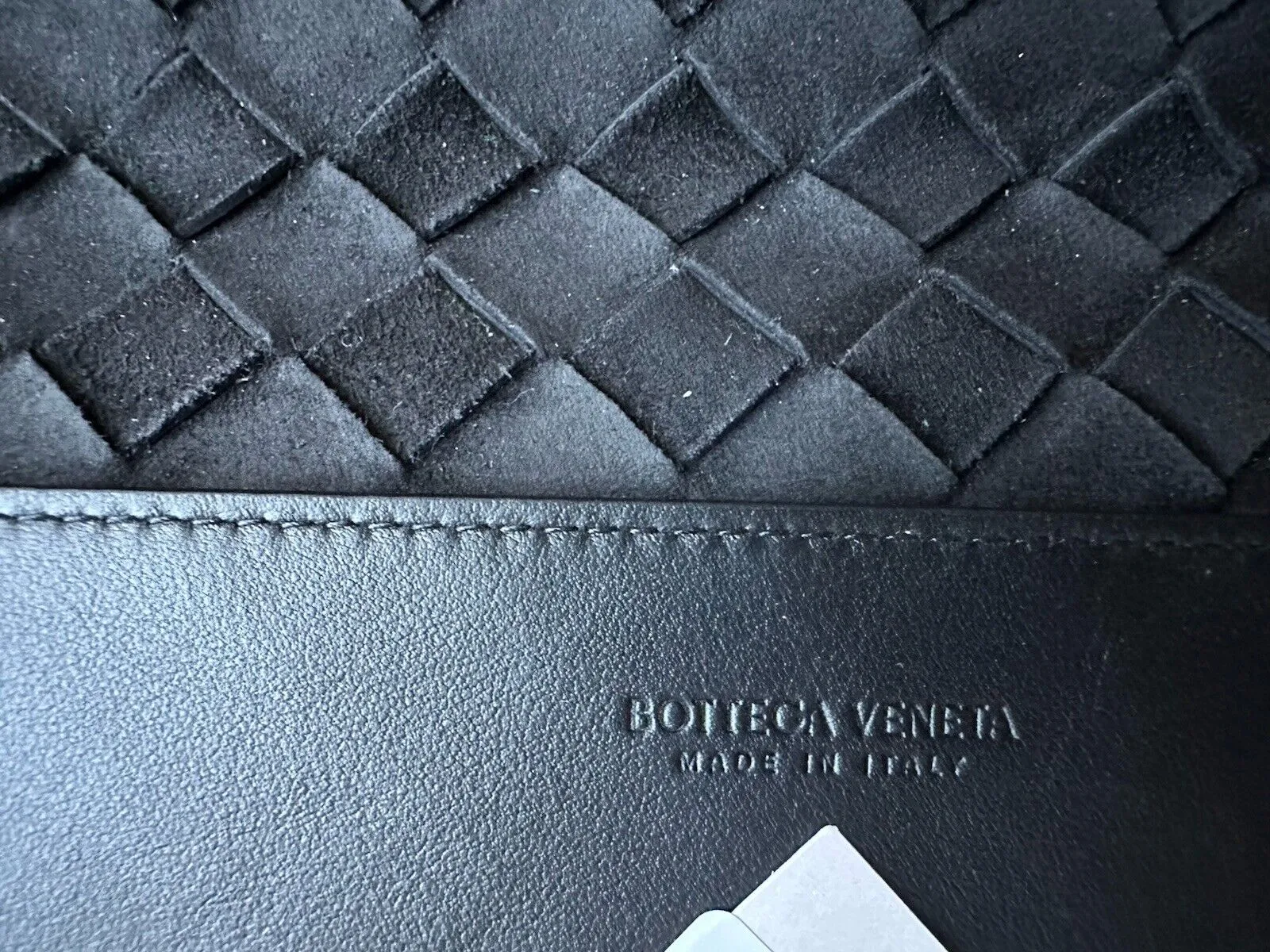 Bottega Veneta Intrecciato Calf Leather Document Case Black 676591 NWT $1600