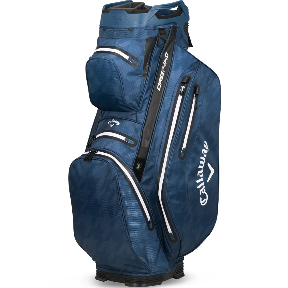 Callaway Org 14 HD Waterproof Cart Bag - Navy Houndstooth