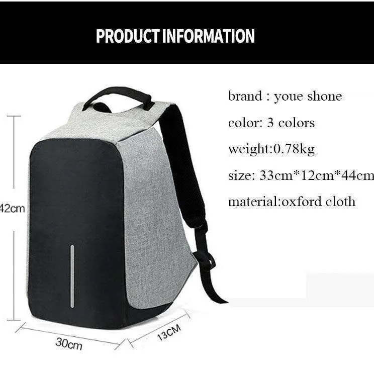 Cambridge USB Anti-Theft Backpack