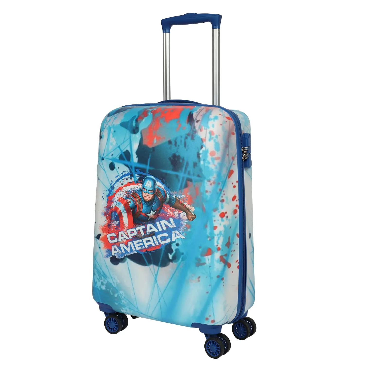 Captain America Kids Travel Trolley Bag by Marvel – Stylish & Functional Rolling Suitcase