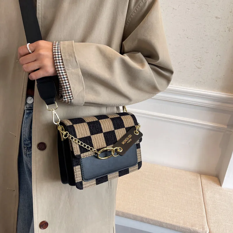 Checkerboard Mini Design Handbag