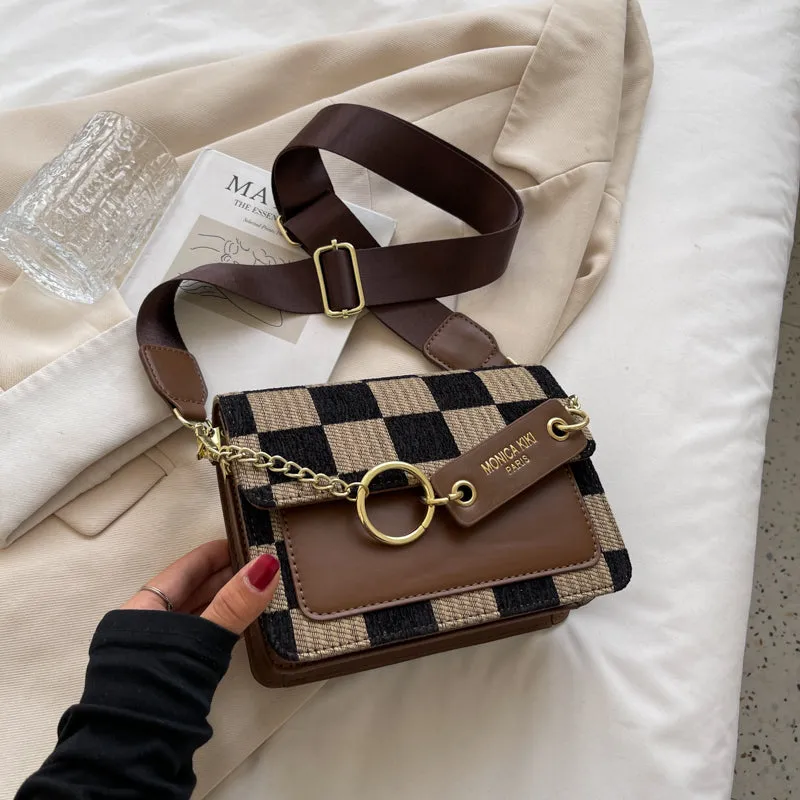 Checkerboard Mini Design Handbag