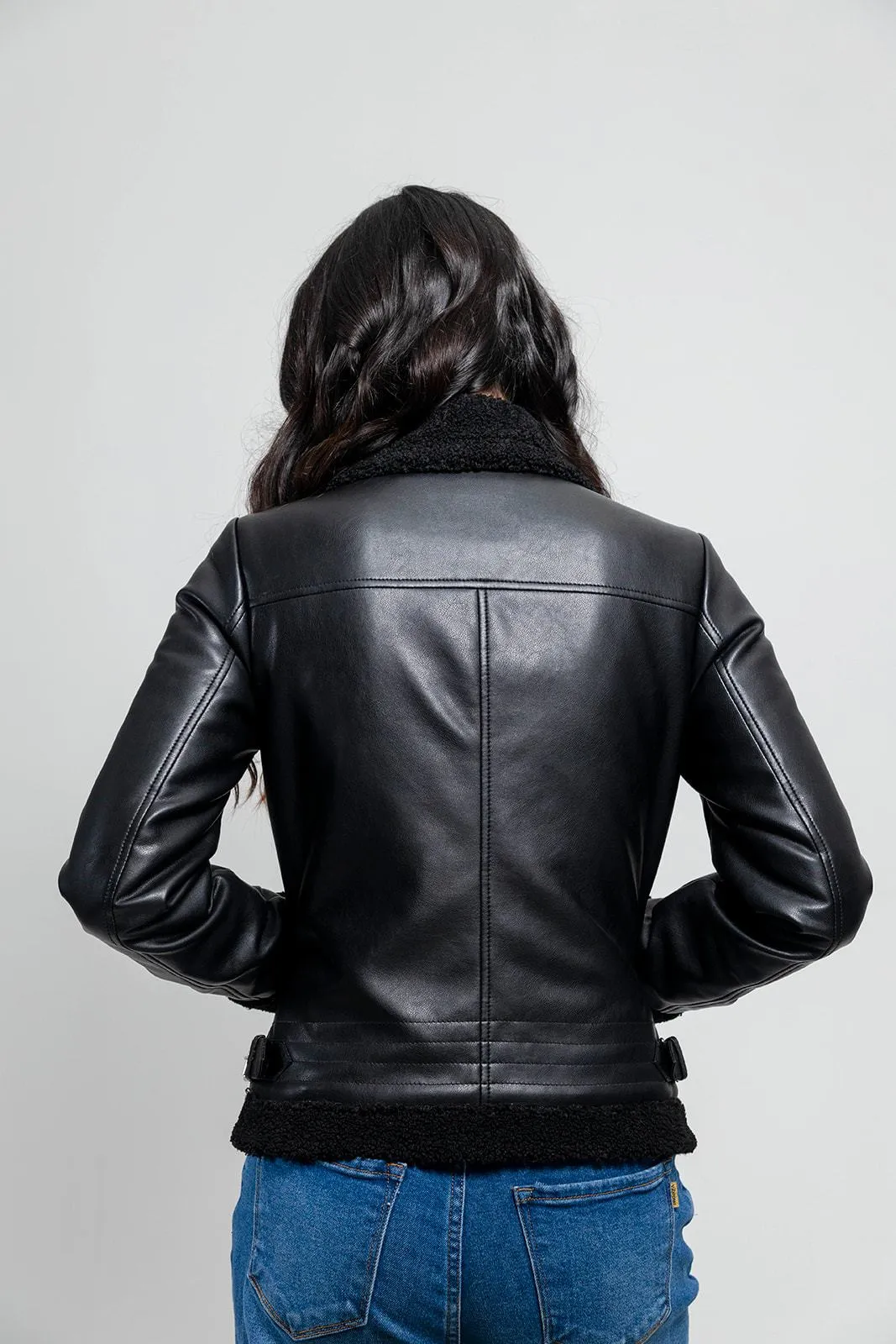 Chelsea - Women's Faux Leather Jacket (POS)