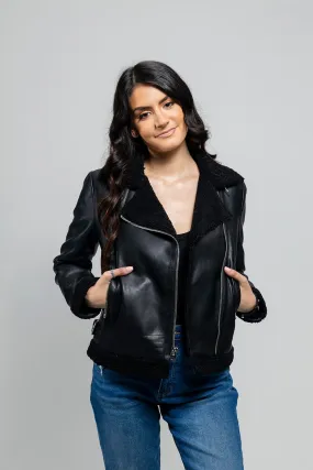 Chelsea - Women's Faux Leather Jacket (POS)