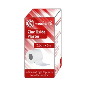 Clinihealth Zinc Oxide Plaster Tape 2.5 x 5m