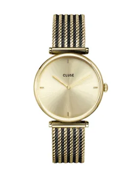 CLUSE Triomphe- Gold/ Black Mesh