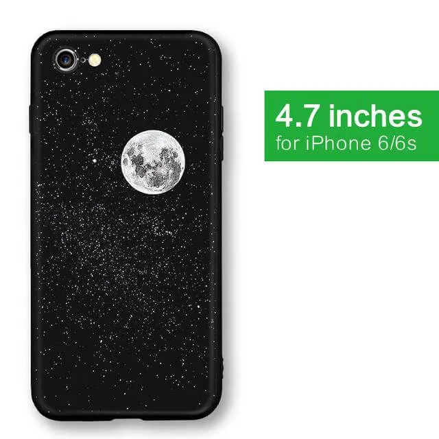 Cool Space Moon Astronaut Iphone Case