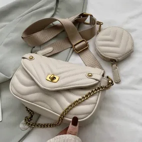 Cool White Shoulder HandBag