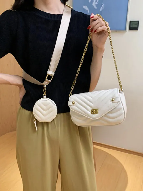 Cool White Shoulder HandBag