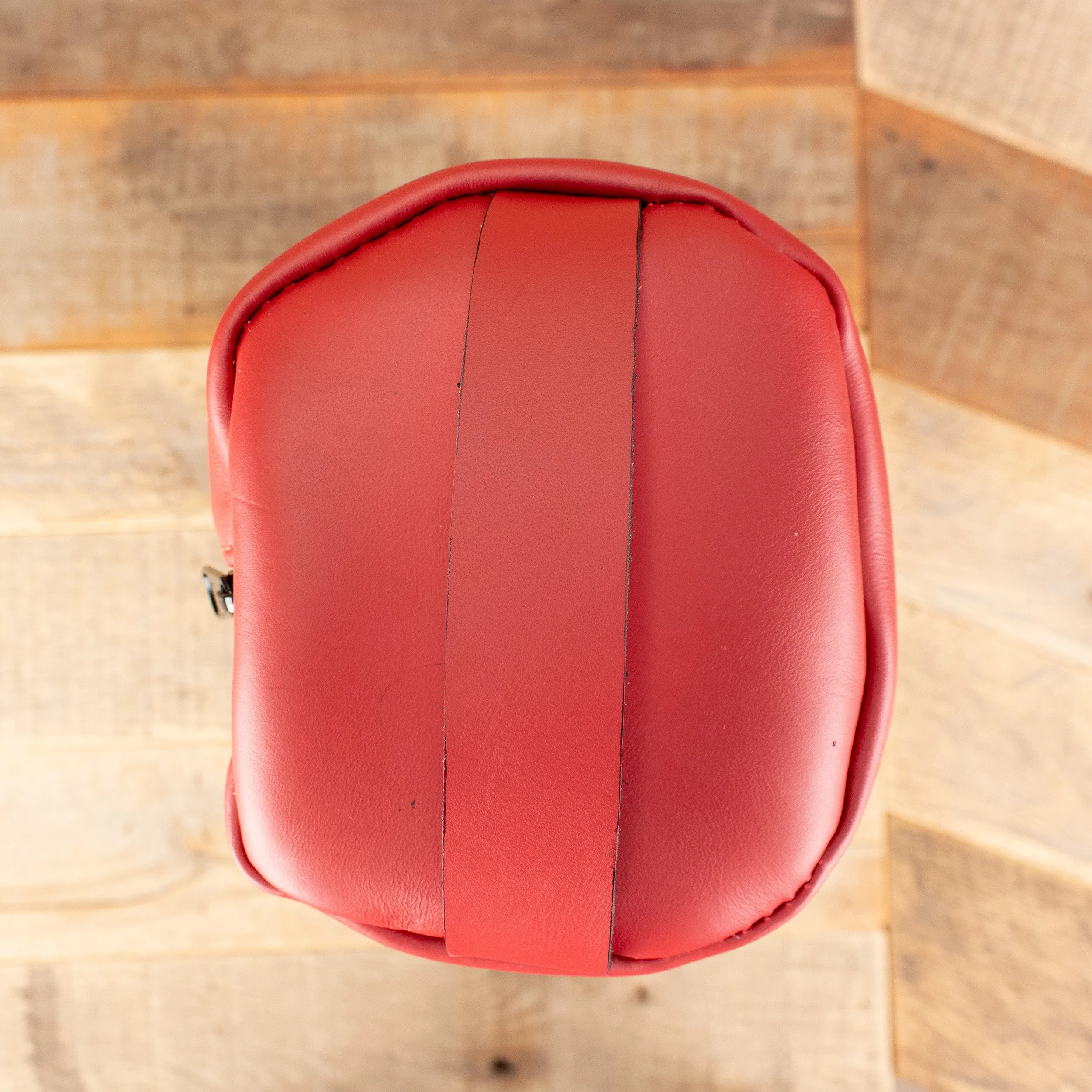 Cowhide Red Toiletry Bag