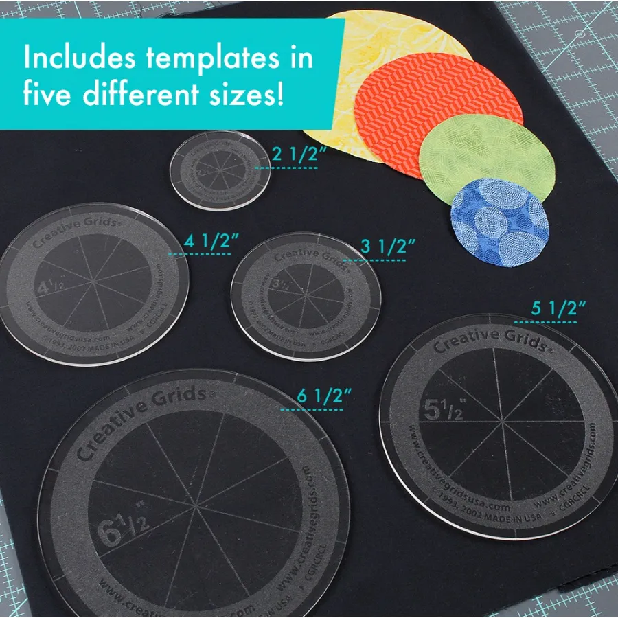 Creative Grids Quilt Ruler Circles