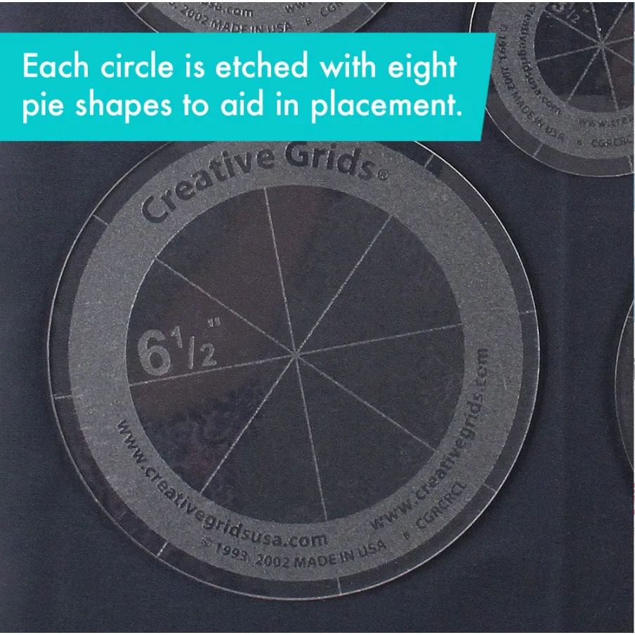 Creative Grids Quilt Ruler Circles