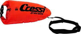 Cressi Inflatable Swim Buoy with Dry Bag and Waist Strap