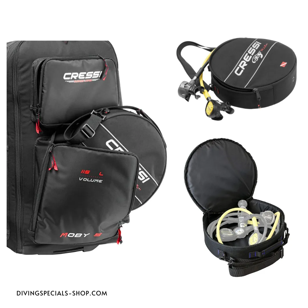 Cressi Regulator Bag: 30 x 30 x 10 cm, 3L black