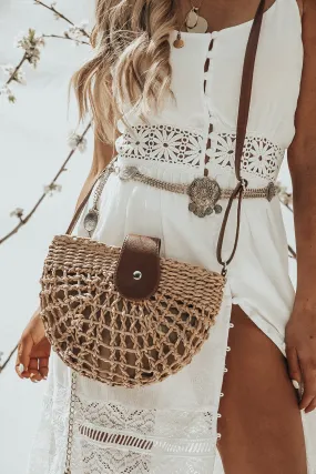 Crossbody Basket Bag - Tan