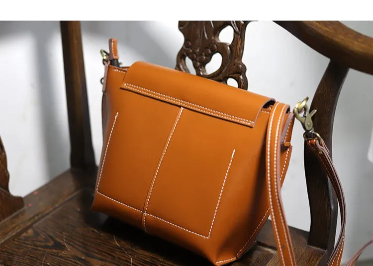 Cute Black LEATHER Side Bag Handmade WOMEN Black Crossbody BAG Phone Purse FOR WOMEN