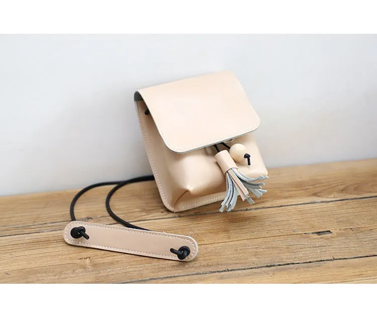 Cute Green LEATHER Small Side Bag Handmade WOMEN Phone Crossbody BAG Purse FOR WOMEN