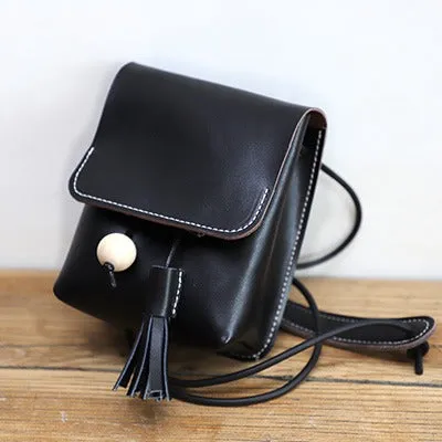 Cute Green LEATHER Small Side Bag Handmade WOMEN Phone Crossbody BAG Purse FOR WOMEN