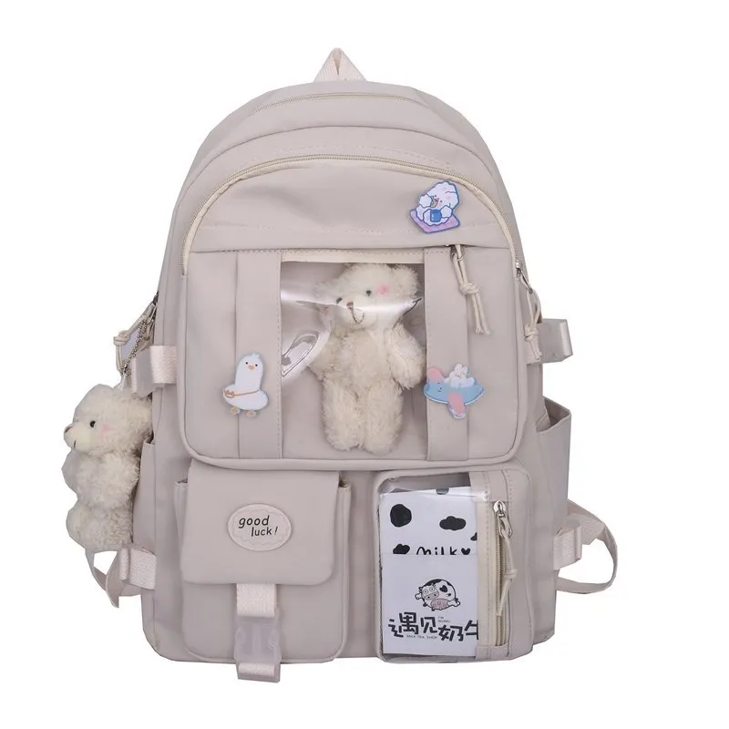 Cute Women Large Capacity Backpack Waterproof Nylon Female Schoolbag College Lady Laptop Backpacks Kawaii Girl Travel Book Bags