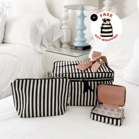 Cutest Striped Travel Gift Set Deal 3-Pack