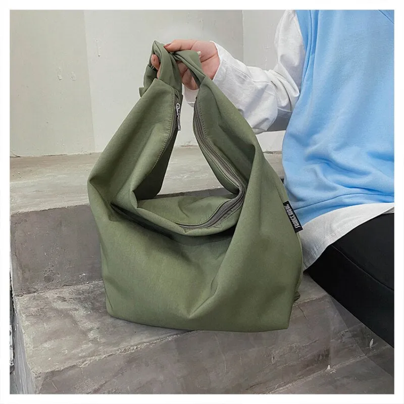 Darianrojas New Canvas Totes Bags Women Casual Wild Ladies Handbags Solid Color Shoulder Women Bag Simple Female Messenger Bag