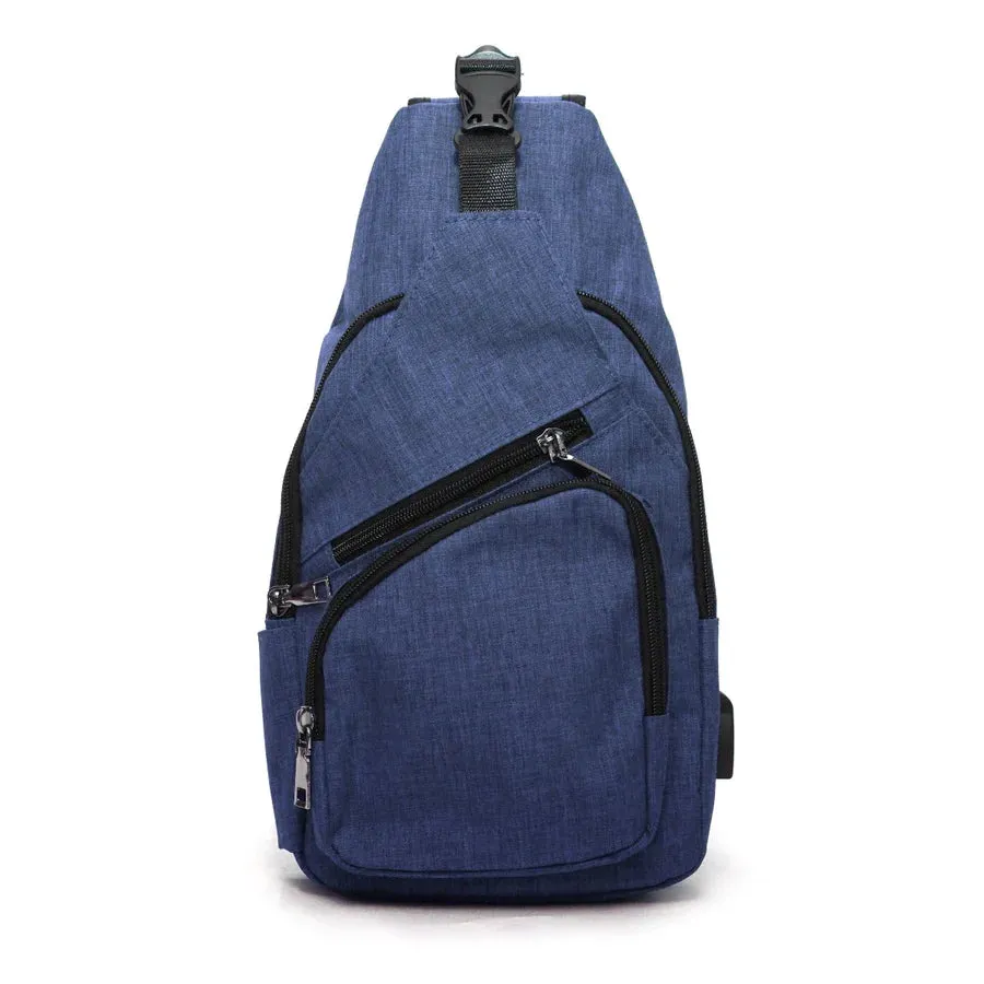 Daypack Nupouch Antitheft  Usb Charging Connector Large Navy 2886